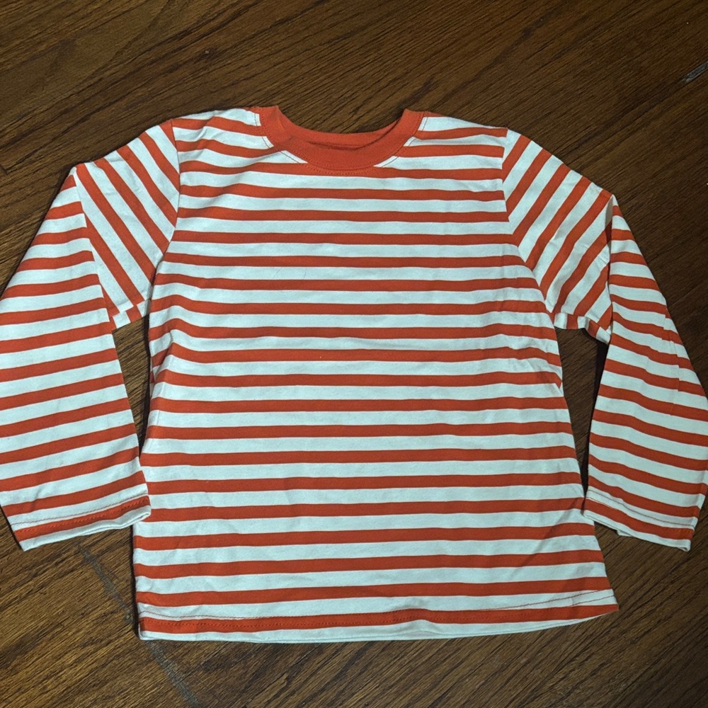 Garanimals Orange and White Striped Long Sleeve Tee